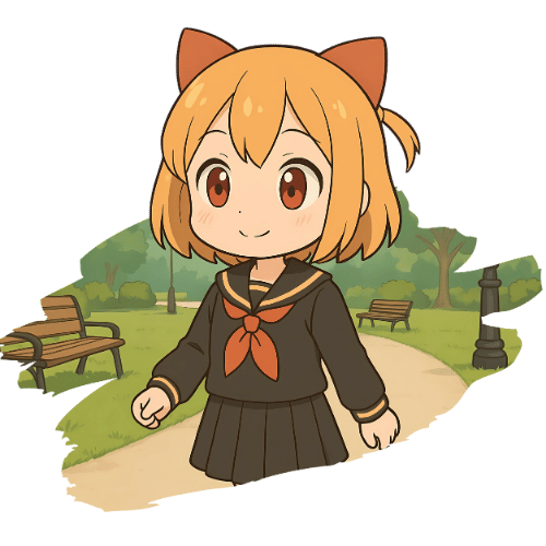 Ciara of Cawaii Creatives walking at the park