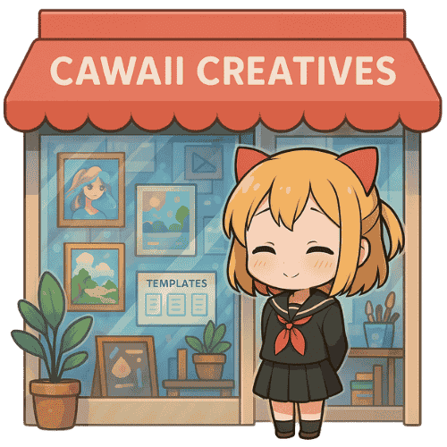 Ciara Patiently Waiting Infront of the Cawaii Creatives Store